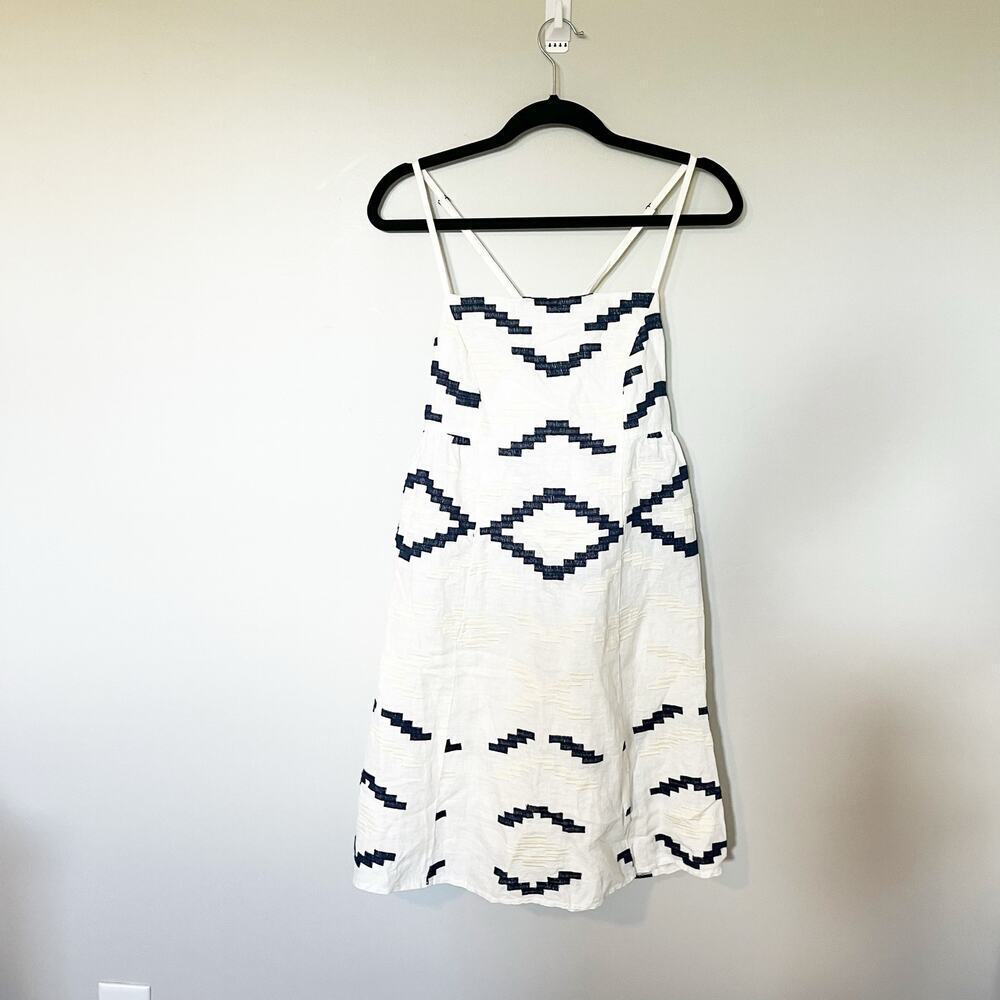 Greek Archaic Kori embroidered mini dress women’s small‎